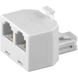 Telefonski razdelnik TS16-2/WH, 1×RJ11 na 2×RJ11