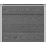  Povišena vrtna gredica Siva 100 x 30 x 82 cm WPC i aluminij | shoptok.hr