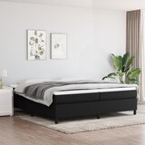 Maison Chic Posteljni okvir - Dvoposteljna postelja - Zakonska postelja brez vzmetnice črn 200x200 cm blago-J3852, (21775731) | Shoptok.si