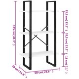 vidaXL Police za pohranu bijele 60 x 30 x 105 cm od masivne borovine | shoptok.hr