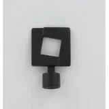 Završetak za karnišu Eva 4, četvrtasti, 20 mm, set 2 kom, Crna