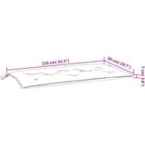  Jastuk za vrtnu klupu plavi 110 x 50 x 7 cm od tkanine Oxford | shoptok.hr