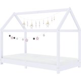  Okvir za dječji krevet od masivne borovine bijeli 70 x 140 cm | shoptok.hr
