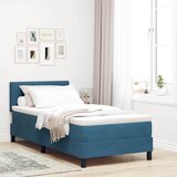  LED Box Spring Krevet Tamno plava 80 x 200 cm Baršun | shoptok.hr