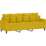  4-dijelni set sofa s jastucima žuti baršunasti | Eponuda.com