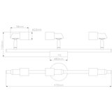 Globo 57385-3 - LED spot svetlo KINLEY 3xGU10/3W/230V | Eponuda.com