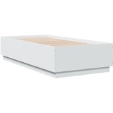  The Living Store Posteljni okvir bel 75x190 cm inženirski les - Posteljni Okvir, (21498342) | Shoptok.si