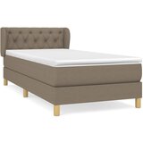 Maison Chic Box spring postelja - Vzmetna postelja z vzmetnico taupe 80x200 cm blago SL19707, (21881716) Cene