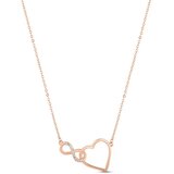 Vuch Pozlaćena srebrna ogrlica Solea Rose Gold, 45 + 5 cm | shoptok.hr