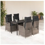 vidaXL 5-dijelni vrtni blagovaonski set sivi od poliratana | shoptok.hr