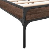  Okvir za krevet smeđi hrast 150x200cm konstruirano drvo i metal | shoptok.hr