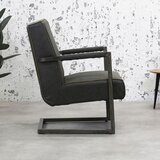 MID.YOU FOTELJ, antracit kovina, tekstil | Shoptok.si