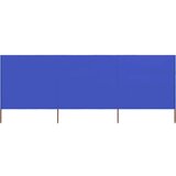  Vjetrobran s 3 panela od tkanine 400 x 160 cm azurno plavi | shoptok.hr