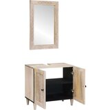 vidaXL Set namještaja za kupaonicu Zidne 2 pcs Bijelo 62 x 33 x 58 cm | shoptok.hr