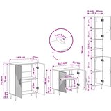 Set za kupaonicu od 3 dijela HAARLEM Hrast artisan | shoptok.hr
