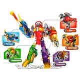  Dinobots 2 u 1 sačmarica za dinosaure Triceratops + meta - ljubičasti | Shoptok.si
