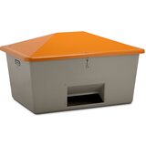Cemo Posoda za posipni material iz umetne mase s steklenimi vlakni, prostornina 1500 l, z odprtino za odvzemanje, siva posoda | Shoptok.si