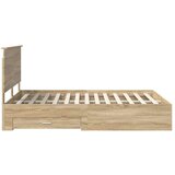 Okvir za krevet s uzglavljem Sonoma hrast 150 x 200 cm | shoptok.hr