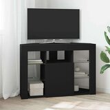 Kotna LED TV omarica Črna 101 x 40 x 68 cm Konstruiran les, (5000092182) | Shoptok.si