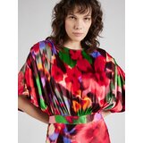 Essentiel Antwerp Haljina zelena / tamno zelena / ljubičasta / crvena | shoptok.hr