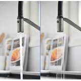 ELITE EDITION Poklopna kuhinjska armatura KW1202 - idealna rešitev za montažo pred oknom — Gunmetal siva | Shoptok.si