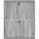  Ormar za cipele na zidu ALKMAAR 71 x 17 x 86 cm Siva Sonoma | shoptok.hr