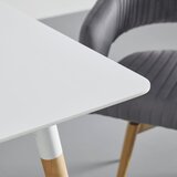 Bessagi Home jedilna miza alena, bela | Shoptok.si