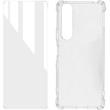 Avizar Sony Xperia 10 III 360° Premium Protection Pack: mehka torbica iz kaljenega stekla, odporna na udarce - prozorna, (20629300) | Shoptok.si
