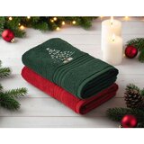  Set peškira za Novu godinu - Zeleni, Crveni i Beli (2 komada) | Eponuda.com