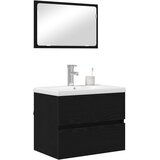 Set namještaja za kupaonicu 3 kom. Crni hrast 61 x 39 x 45 cm | shoptok.hr