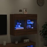  Zidni TV ormarić s LED svjetlima boja hrasta 78,5x30x60,5 cm | shoptok.hr