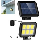 megaM solarni reflektor z ločenim solarnim panelom in pir senzorjem gibanja 120 cob led Cene