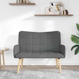  Kauč za dvoje Tamno siva 115 x 61 x 87 cm tkanina | shoptok.hr