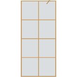 Zid za walk-in tuš Zlatno 90 x 195 cm Staklo otporno na udarce | shoptok.hr