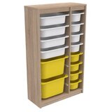 Hanah home višenamenska polica montana xs 2D4N8U sonomo white yellow | ePonuda.com