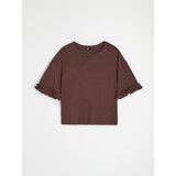 Sinsay Pamučna bluza s volanima | shoptok.hr