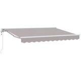  Električni zložljiv senčnik Svetlo siva 3 x 2,5 m, (5000204478) | Shoptok.si