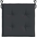  Jastuci za vrtne stolice 4 kom crni 50x50x3 cm tkanina Oxford | shoptok.hr