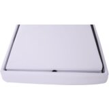 Kondela Zložljiv taburet, belo eko usnje, ZAMIRA | Shoptok.si