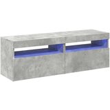 TV omarica z LED lučkami 2 kosa betonsko siva 60x35x40 cm, (20733274) | Shoptok.si