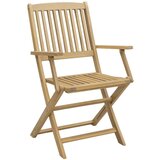  Zložljivi vrtni stoli 8 kosov 54,5x58x90 cm trdna akacija | Shoptok.si