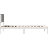  Krevetna konstrukcija s uzglavljem Svijetlo siva 100 x 200 cm | Eponuda.com