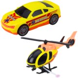  Spasilački set vozila na kamionu - plavo/crveno/žuti | Shoptok.si