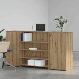  Sprejemna miza artisan hrast 200x50x103,5 cm inženirski les | Shoptok.si