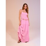 Sinsay Maxi haljina na naramenice s efektom nabiranja | shoptok.hr