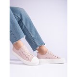 Big Star Women's platform sneakers pink LL274970800 Cene