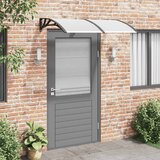Nadstrešnica za vrata crna 150 x 100 cm polikarbonatna | shoptok.hr