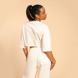 BeastPink ženska majica cropped serenity ivory | ePonuda.com