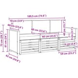  Setovi sofa 3 kom. Čvrsto drvo akacije | shoptok.hr