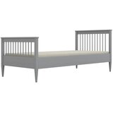 HAPPYKIDS Dječji krevet Ester 180x80 sa pjenastim madracem Siva | shoptok.hr